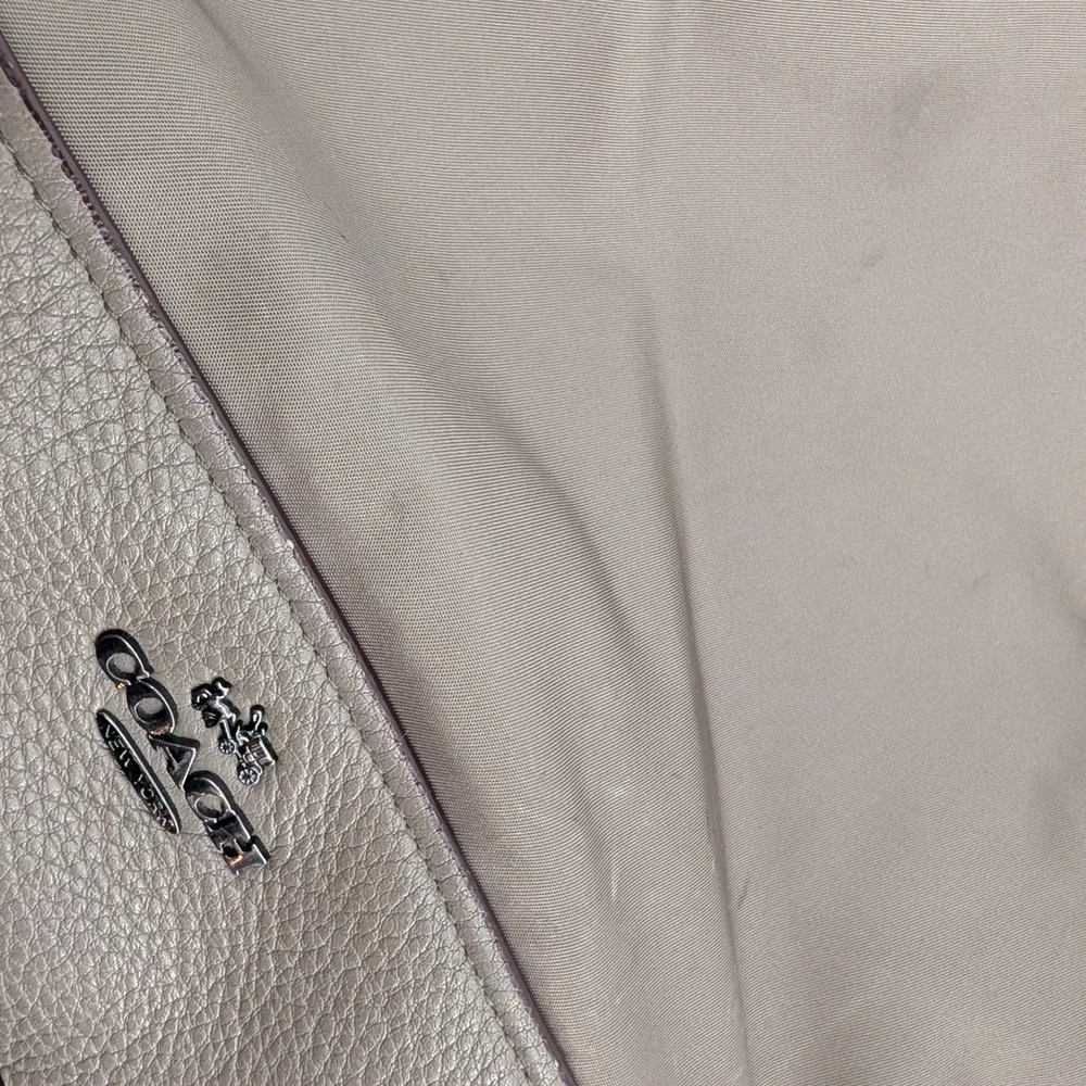 Coach nylon leather